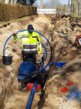 Erneuerung Hauptleitung Gartenstraße Nieblum